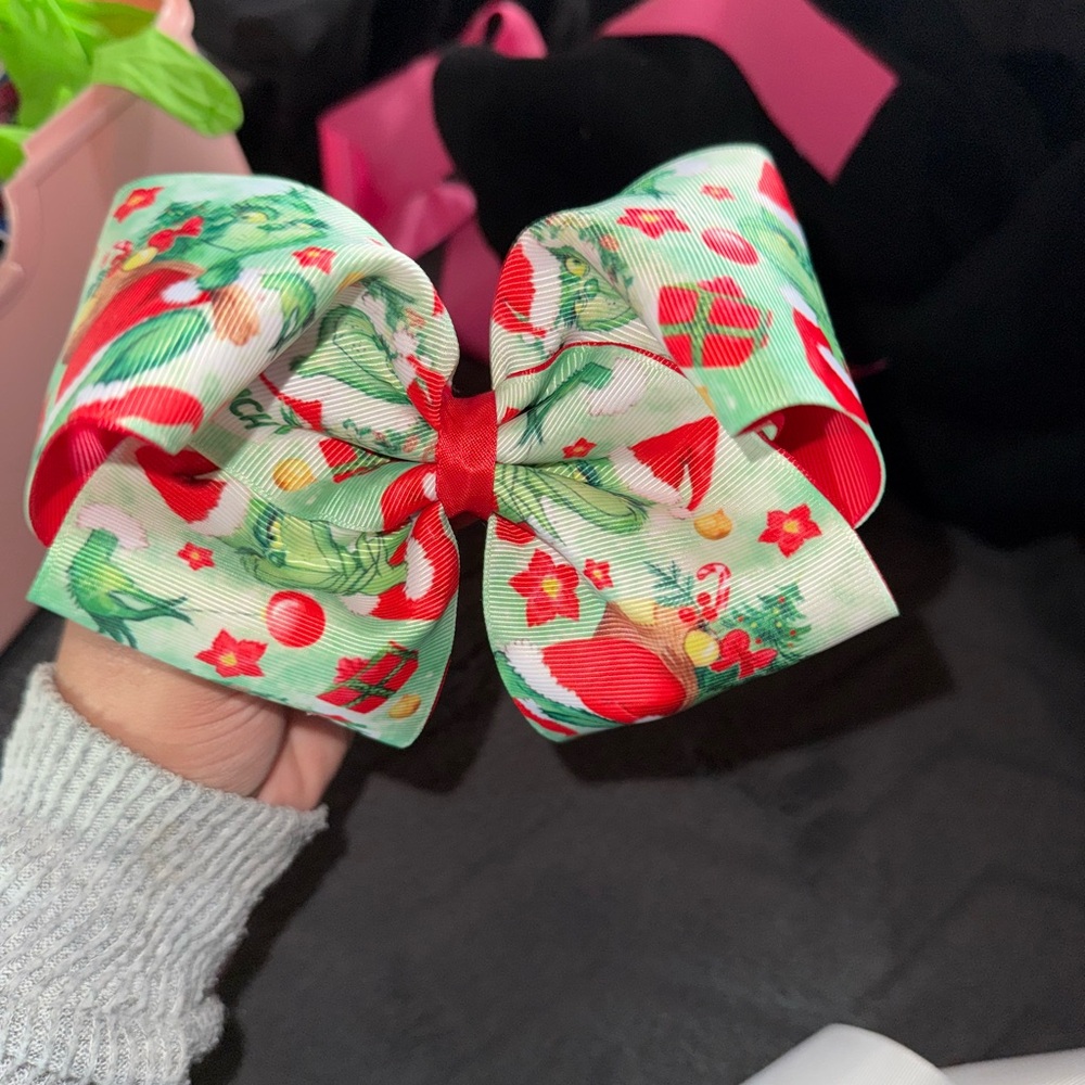 The grinch hairbows